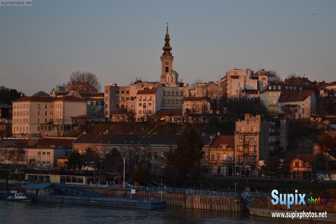 Sunset in Belgrade